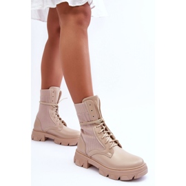 Step in style Cizme de lucru Model Marlissa A9513 Bej - Pas în stil 1