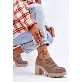 Step in style Pantofi Model Arabell 20125 Bej Inchis - Pas in stil 2