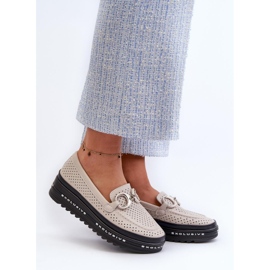 Step in style Mocasini Model S.Barski LR750 Bej - Pas in stil 1