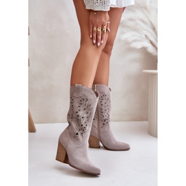 Step in style Cizme Model Lewski 3609 Cappuccino Suede - Pas in stil bej 1