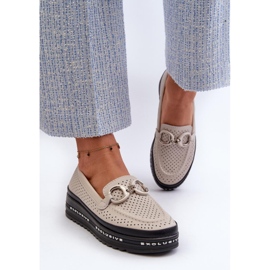 Step in style Mocasini Model S.Barski LR750 Bej - Pas in stil 2