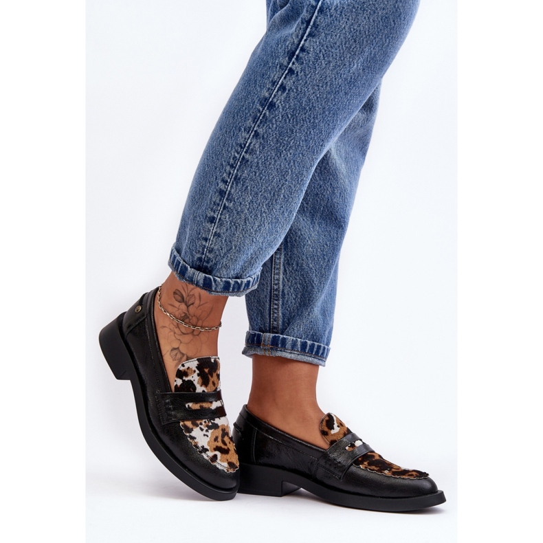 Step in style Pantofi Model Maciejka 06250-01/00-1 Negri - Pas în stil negru 1