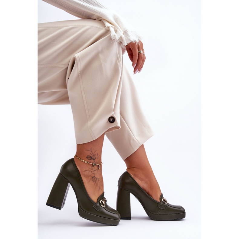 Step in style Pompe Model Rouse M047 Verde - Pas în stil 1