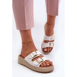 Step in style Sandale Flip-flops Model Zaloemi C-315 White - Pas în stil alb 2