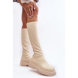 Step in style Cizme Model Goe MM2N4067 Bej Deschis - Pas în stil 1
