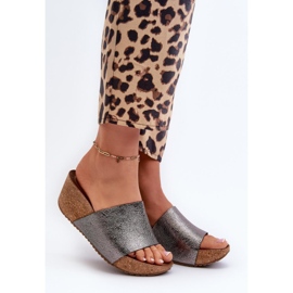 Step in style Sandale Flip-flops Model Zazoo 40291 Grafit - Pas în stil gri 1
