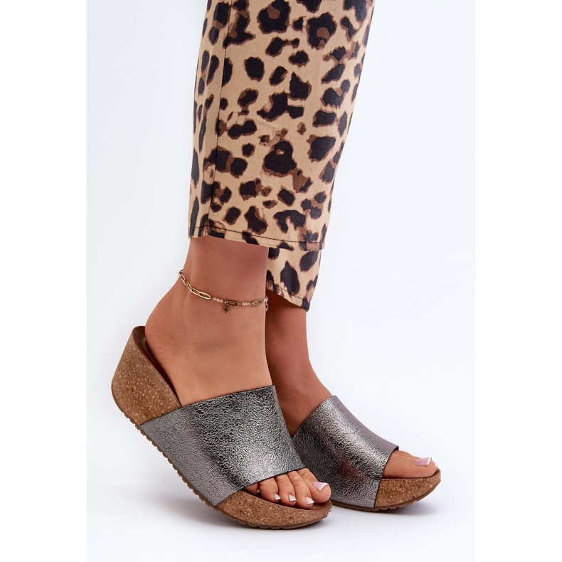 Step in style Sandale Flip-flops Model Zazoo 40291 Grafit - Pas în stil gri 1