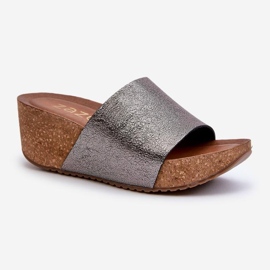 Step in style Sandale Flip-flops Model Zazoo 40291 Grafit - Pas în stil gri 2