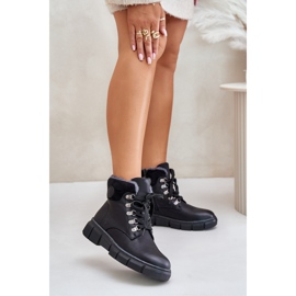 Step in style Trappers Model Mevanisa 24BT02-7973 Black - Pas in stil negru 1