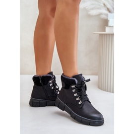 Step in style Trappers Model Mevanisa 24BT02-7973 Black - Pas in stil negru 2