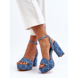 Step in style Sandale Model Acrana JA-49 Albastru - Pas in stil 2