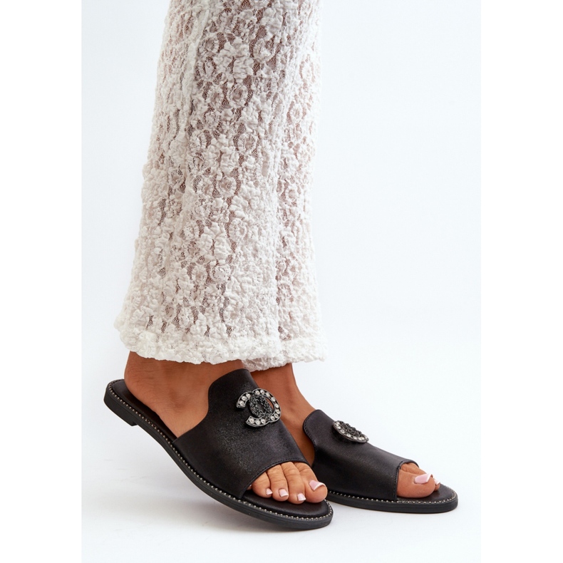 Step in style Sandal Flip-flops Model S.Barski KV27-050 Negru - Pas în stil 1