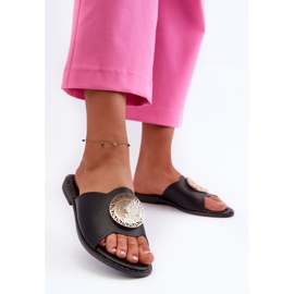 Step in style Sandale Flip-flops Model Rivashea KK-730 Black - Pas în stil negru 3