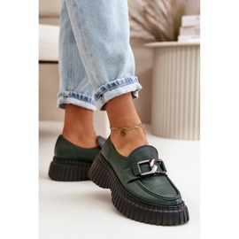 Step in style Pantofi Model Zazoo 20176 Verde Inchis - Pas in stil 1