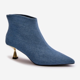 Step in style Cizme Model Terlena GP14 Albastru - Pas in stil 2