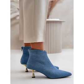 Step in style Cizme Model Terlena GP14 Albastru - Pas in stil 3