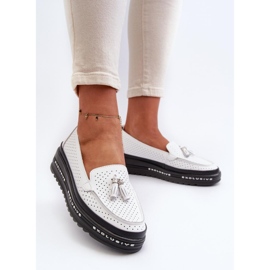 Step in style Mocasini Model Assetnima 24PB18-7176 Alb - Pas in stil 2