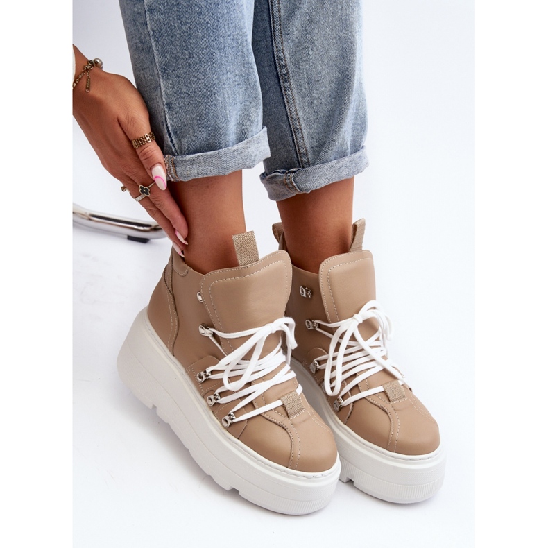 Step in style Pantofi sport Model Zazoo 3416 Bej - Pas in stil 2