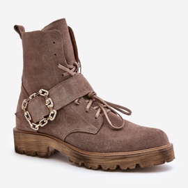 Step in style Cizme Model Zazoo 2951/037 Bej Inchis - Pas in stil 2