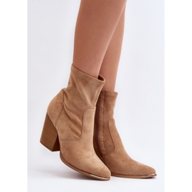 Step in style Botine Model Sanile A5619-8 Bej - Pas in stil 1