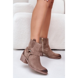 Step in style Cizme Model Zazoo 60477 Bej - Pas in stil 1