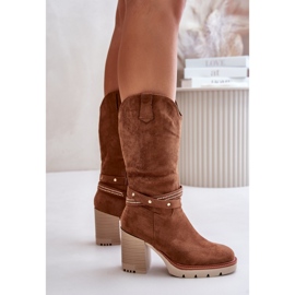 Step in style Cizme Model Ivanelis ASA254-4 Camel - Pas in stil maro 2