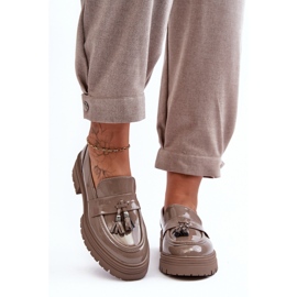 Step in style Pantofi Model Velenase YL189 Bej Inchis Lakier - Pas in stil 1 Step in style Pantofi Model Velenase YL189 Bej Inchis Lakier - Pas in stil 1