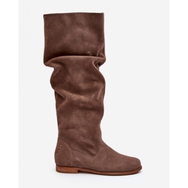 Step in style Cizme Model Maciejka 05790-04 Bej Suede - Pas în stil 3