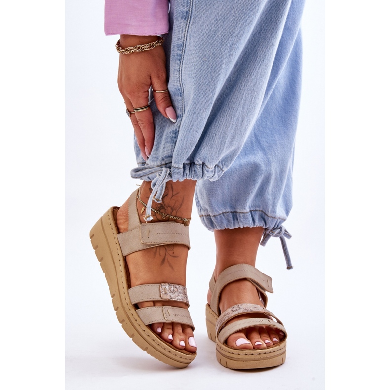 Step in style Sandale Model Fresh Look 23-46011 Bej - Pas în stil 1