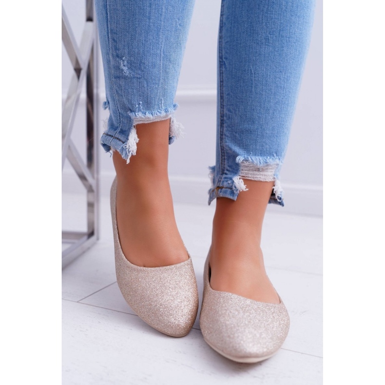 Step in style Balerini Model Tiffy CC200P Gold - Pas în stil galben 1