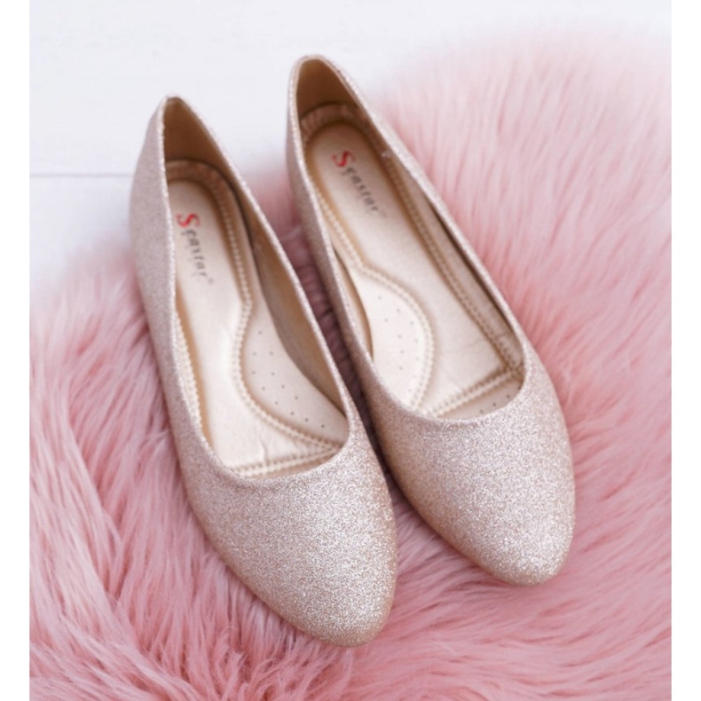 Step in style Balerini Model Tiffy CC200P Gold - Pas în stil galben 2