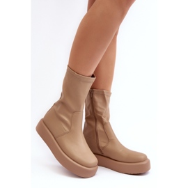 Step in style Cizme Model Algedi Y2195 Bej - Pas in stil 2
