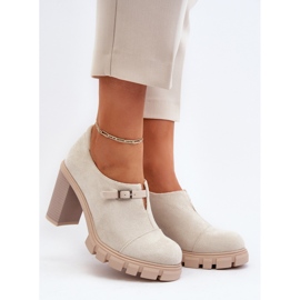 Step in style Pantofi Model Tauina ASA218-7 Bej - Pas in stil 2