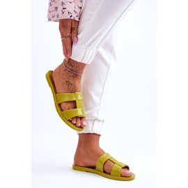 Papuci de dama vegani ZAXY verde 2