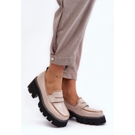 Step in style Mocasini Model Da MR870-32 Bej - Pas in stil 2
