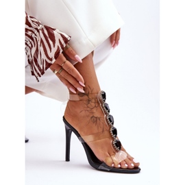Step in style Model Da MR-16 Sandale negre - Pas în stil negru 1