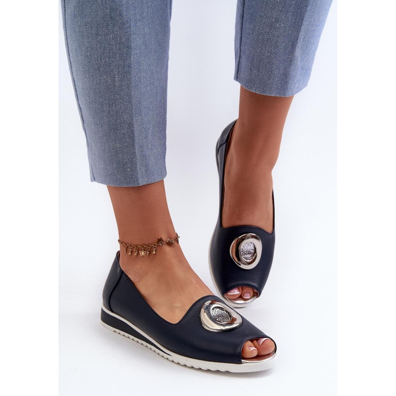 Jezzi Pompe cu vârf deschis, bleumarin albastru 1