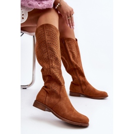 Step in style Cizme model S.Barski HY66-150 Camel - Pas in stil maro 1