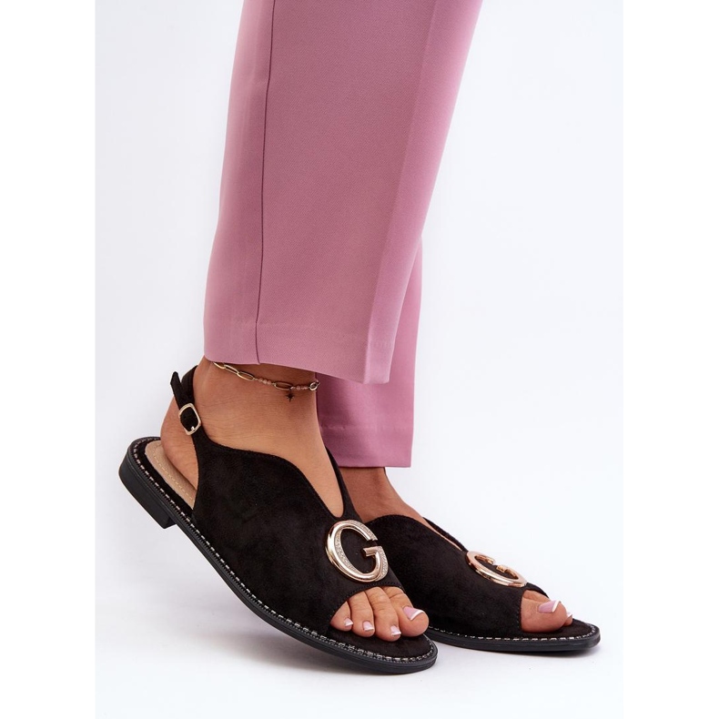 S. BARSKI Sandale elegante de dama marca S.Barski negru 1