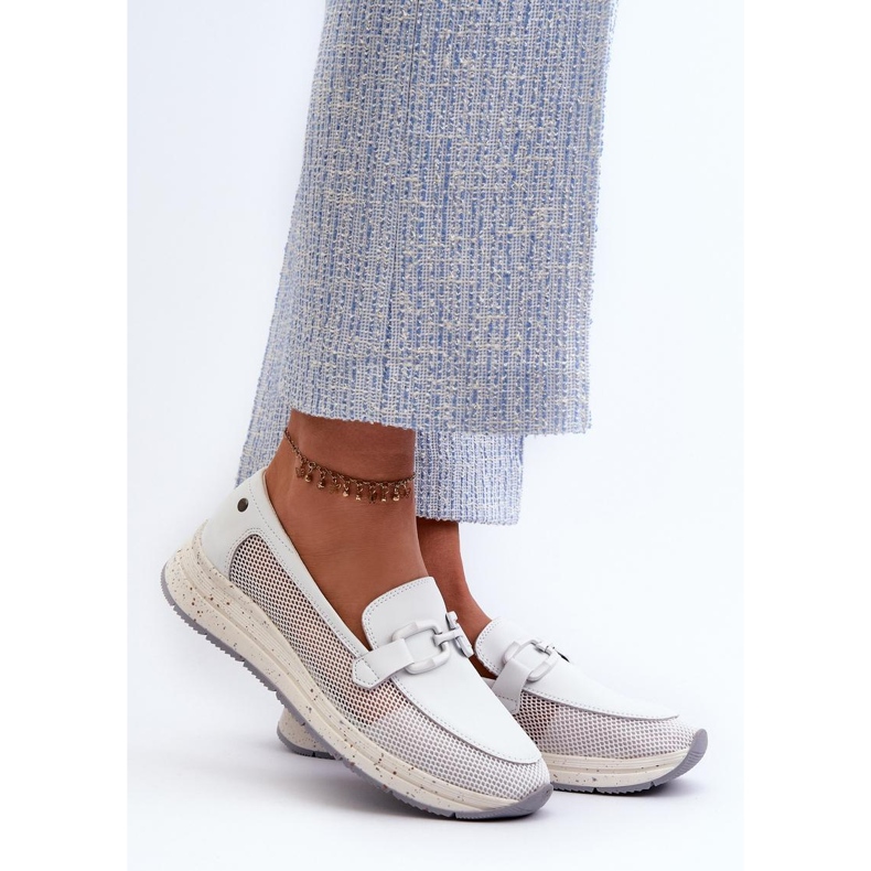 Mocasini sport albi 1 Mocasini sport albi 1