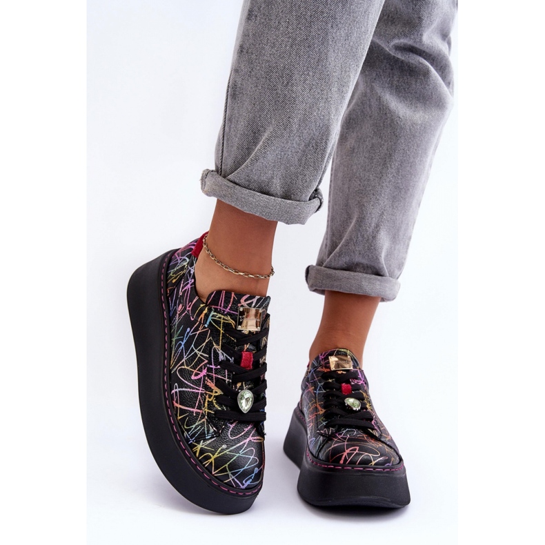 Pantofi sport Model Maciejka Multicolor negru 1