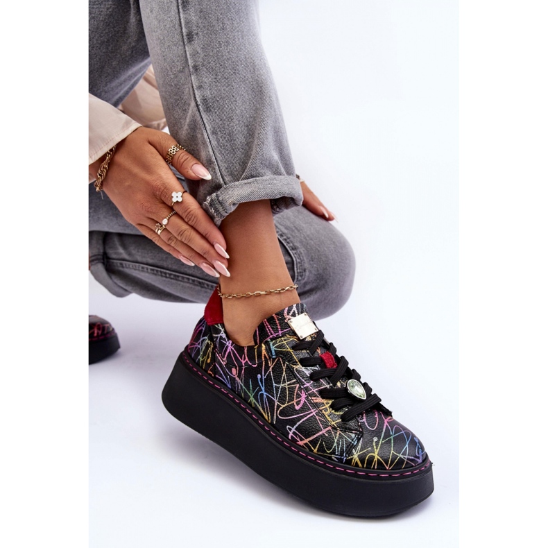Pantofi sport Model Maciejka Multicolor negru 2