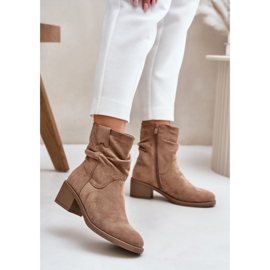 Step in style Cizme Model Zinanya 1249 Bej - Pas in stil 1
