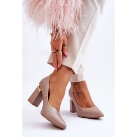 Step in style Pompe Model Lewski 3117 Bej - Pas în stil 1