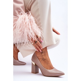 Step in style Pompe Model Lewski 3117 Bej - Pas în stil 2