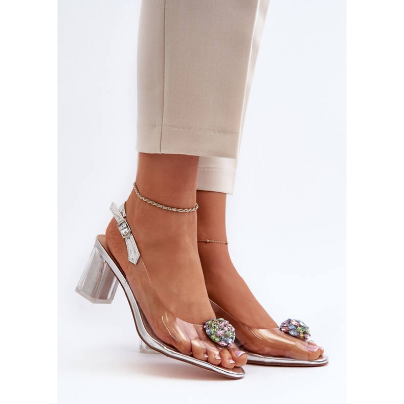 Step in style Sandale Model Da MR38-454 Argintiu - Pas in stil gri 1