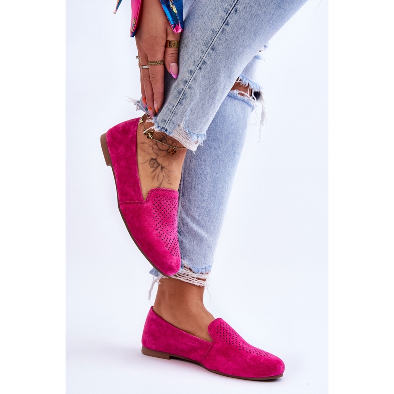 Mocasini Model LR29515 Fucsia roz 2