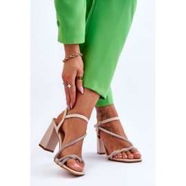 Step in style Sandale Model Carlotta H8-292 Bej - Pas în stil 1