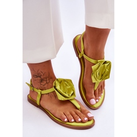 Step in style Sandale flip-flop Model Carisma QQ-137 Lime - Pas în stil verde 2