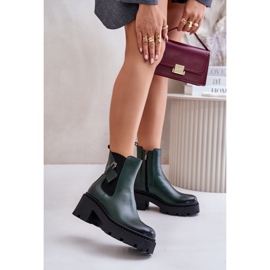 Cizme model Zazoo Verde Inchis negru 1